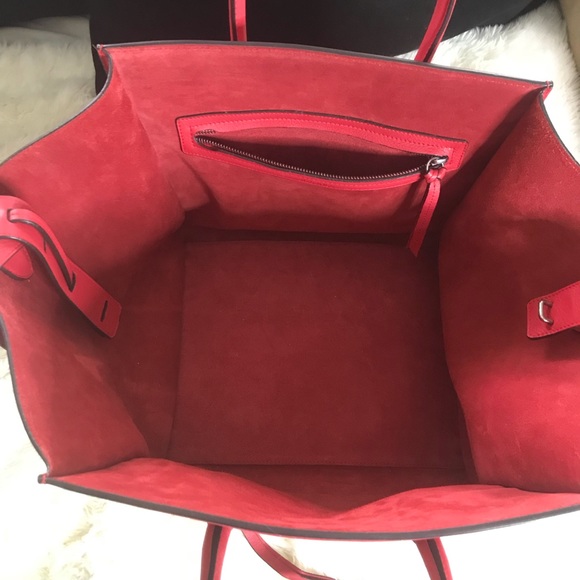 Authentic Celine Medium Phantom Vermillion tote - Picture 6 of 7